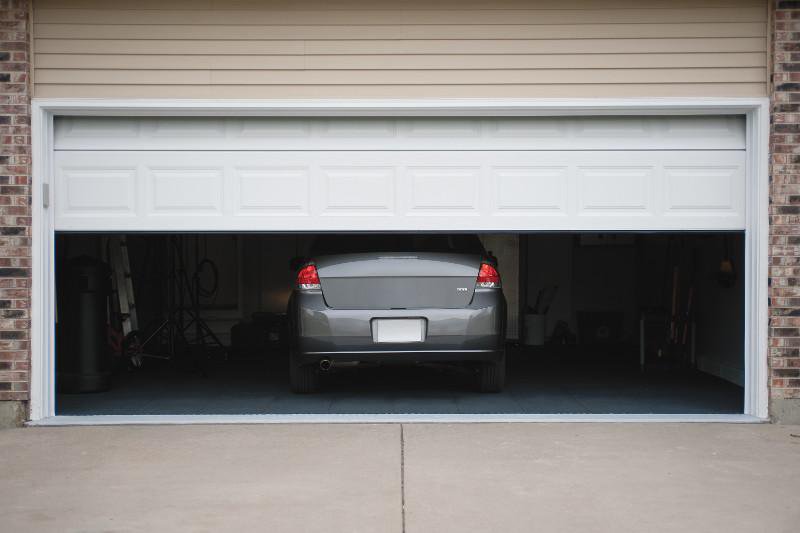 is it ok to leave garage door partially open
