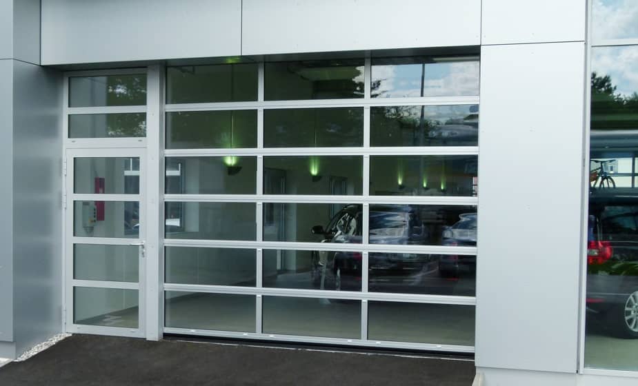 are glass garage doors safe