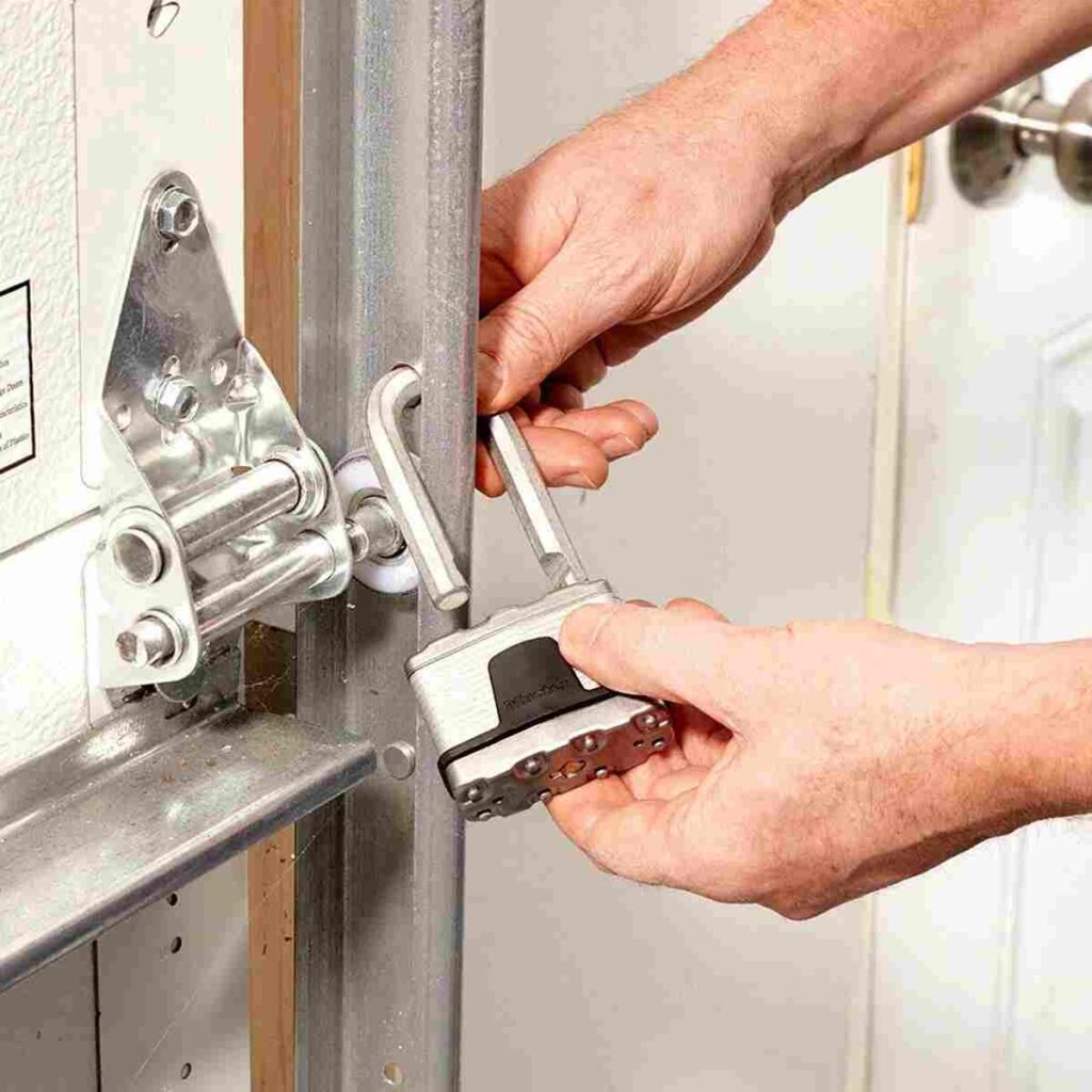 How To Lock Garage Door Manually From Inside